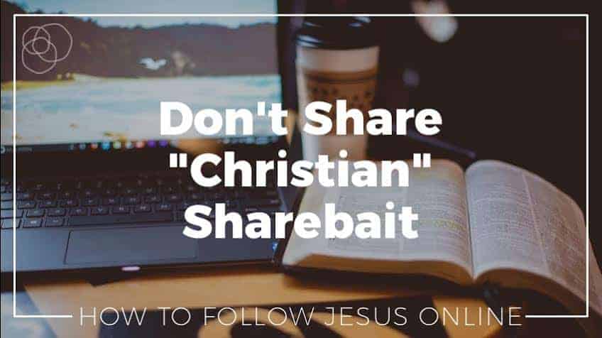 Don'T Share &Quot;Christian&Quot; Sharebait