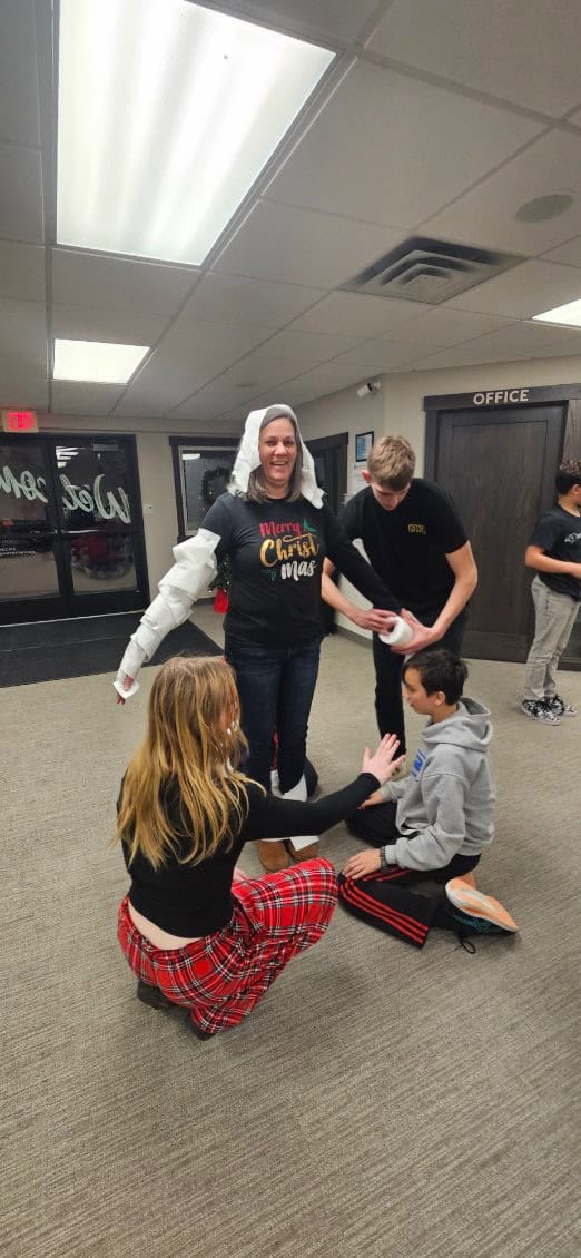 Riverwood Church Youth Group students together on a Wednesday night